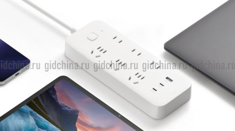 Xiaomi представила бюджетный удлинитель с портами быстрой зарядки мощностью 67 Вт.