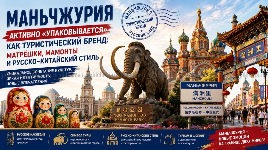 Маньчжурия активно &laquo;упаковывается&raquo; как туристический бренд: матрёшки, мамонты и русско‑китайский стиль